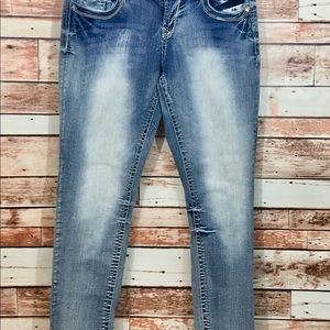 Wildflower distressed jeans size 11